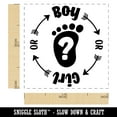 thumbnail image 2 of Baby Gender Reveal Boy or Girl Pregnant Self-Inking Rubber Stamp Ink Stamper - Black Ink - Small 1 Inch, 2 of 7