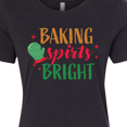 thumbnail image 4 of Inktastic Christmas Baking Spirits Bright with Green Oven Mit Women's T-Shirt, 4 of 5