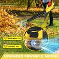 thumbnail image 5 of Electric Cordless Leaf Blower with 2 Batteries and Charger, 2 Speed Mode, Lightweight Leaf Blowers for Blowing Leaves, Patio Cleaning, Lawn Care and Dust, 5 of 7