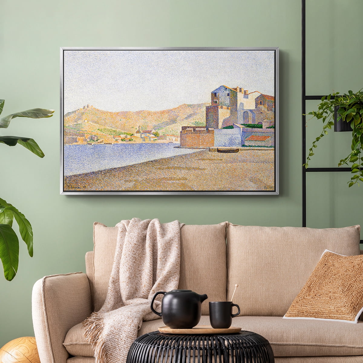 Vintage Landscape-XXXIV By Wexford Home Framed in Silver Wood Gallery Wrapped Canvas 17 in. x 25 in.