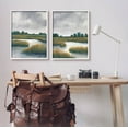 thumbnail image 2 of Stupell Industries Grassy Rural Marshland Landscape Painting White Framed Art Print Wall Art, Set of 2, Design by Tim OToole, 2 of 8