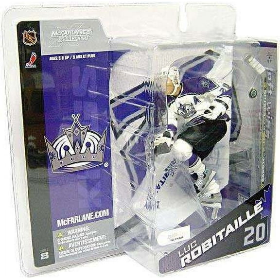 McFarlane NHL Sports Picks Series 8 Luc Robitaille Action Figure (White Jersey)