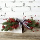 thumbnail image 1 of Guirnalda decorativa navideña para colgar en la pared con plantas verdes artificiales. Adorno festivo para el dintel de la pared., 1 of 7