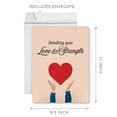 thumbnail image 5 of Koyal Wholesale Jumbo Sympathy Card with Envelope, Sending You Love & Strength, 8.5" x 11", 1-Pk, 5 of 5