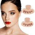 thumbnail image 1 of CYC Eyelash Stamp Lower Lash Stamp Silicone Lash Pad Reusable Eyelashes Natural Looking False Eyelashes Eye Makeup Applicators Perfect For Various Eye Shapes 2pcs, 1 of 5
