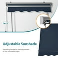 thumbnail image 6 of MCombo Patio Window Awnings 50''x55'', Fully Assembled Manual Retractable Sunshade Canopy for Windows & Doors, 4104(Dark Blue), 6 of 9