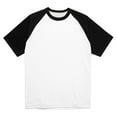thumbnail image 6 of Godokuleh Men's Raglan Baseball T Shirts Cotton Crew Neck Short Sleeve T-Shirts Casual Soft Vintage Workout Athletic Tee Shirt Black 2XL, 6 of 6