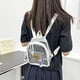 thumbnail image 5 of Mini mochila transparente Summercome, portátil y transparente, apta para estadios. Bonita mochila con correas reforzadas y bolsillo frontal, ideal para la escuela, seguridad y deportes (blanca)., 5 of 8