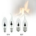 thumbnail image 4 of 3W Flame Effect Fire Light Bulb E14 E27 Flickering Candle Lamp Bright Sources, 4 of 9