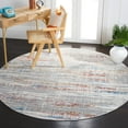 thumbnail image 2 of SAFAVIEH Shivan Blake Abstract Gradient Area Rug, Light Grey/Rust, 6'7" x 6'7" Round, 2 of 8