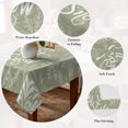 thumbnail image 5 of Sage Green Christmas Table Cloth Waterproof Tablecloths, Vintage Winter Xmas Snowflakes Tablecloth Dining Table Cover for Kitchen Party Tabletop Outdoor, Rectangle Tablecloth 52x70 Inch, 5 of 9