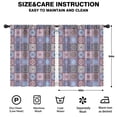 thumbnail image 2 of Blackout Kids Curtains,Boho Bohemia Flower Childrens Insulated Curtains Set Of 2,Bedroom Essentials,Toddler Room Decor 42"x54"(106x137cm), 2 of 4