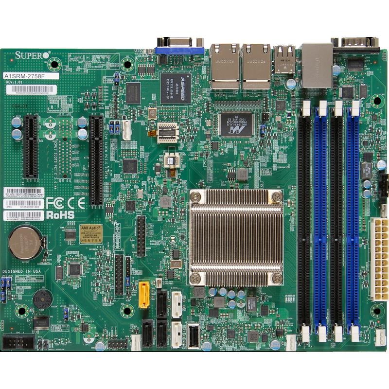 Supermicro Micro ATX DDR3 1333 Motherboard and CPU Combo A1SRM2758FO