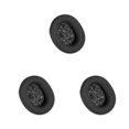 thumbnail image 3 of QualitChoice 1/2/3/5 Réduction de Bruit Coussinets en Cuir pour Écouteurs Pièces de Rechange Réparation Remplacement Noir Blanc 3 Pcs, 3 of 6