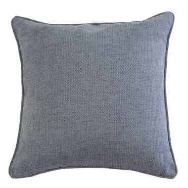 Mimi Chenille 20" Square Decorative Throw Pillow 2PK Gray