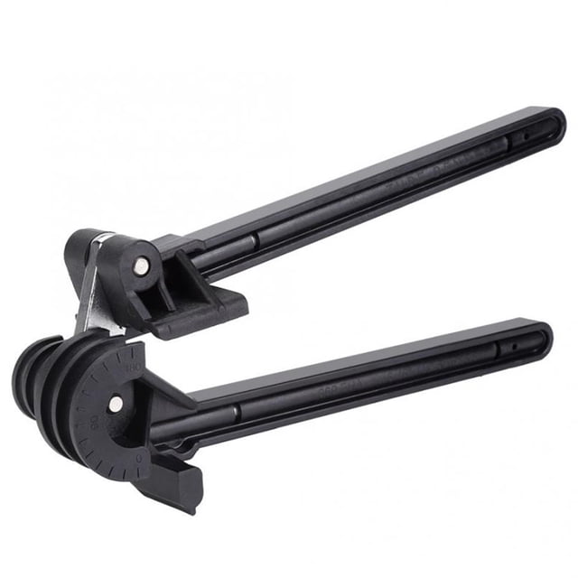 Dobladora de tubos 4 en 1 de 180° para tubos de 3/16", 1/4", 5/16" y 3/8": herramienta de plomería de alta resistencia