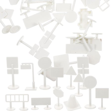 Toyvian Toy Street Signs Assorted Color 2 Sets