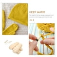 thumbnail image 3 of KAKOWELY 4pcs Hand Knitting Wool DIY Scarf Material Hat Weaving Thread Material,9.45X"X2.56"X2.56", 3 of 5