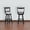 Black+Gray, variant on Swivel Counter Stools with Dove/White Finish / Comfortable Seating in Kitchen Settings