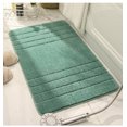 thumbnail image 1 of 40*60cm Bath Rugs 2pcs Set Made of 100% Polyester Extra Soft and Non Slip Bathroom Mats Specialized in Machine Washable and Water Absorbent Shower Mat,Sky Blue, 1 of 5