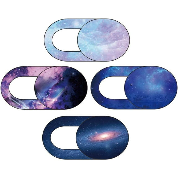 Webcam Slide Blocker 4PCS Computer Webcam Cover Pattern Slide Thin Camera Cover Sticker Blocker Privacy Cover for Cell Phone Tablet Anti Privacy Camera Privacy Cover