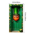 thumbnail image 3 of Luxcidy St. Patrick's Day Door Banner, St Patricks Day Door Cover, Irish Shamrock Door Cover Saint Patricks Day Front Porch Welcome Sign St. Patrick's Day Decorations for Home Party 35 x 71IN, 3 of 6