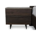 thumbnail image 2 of Benjara BM223466 Textured Concrete Top Nightstand with Metal Panel Legs, Brown & Black, 2 of 2
