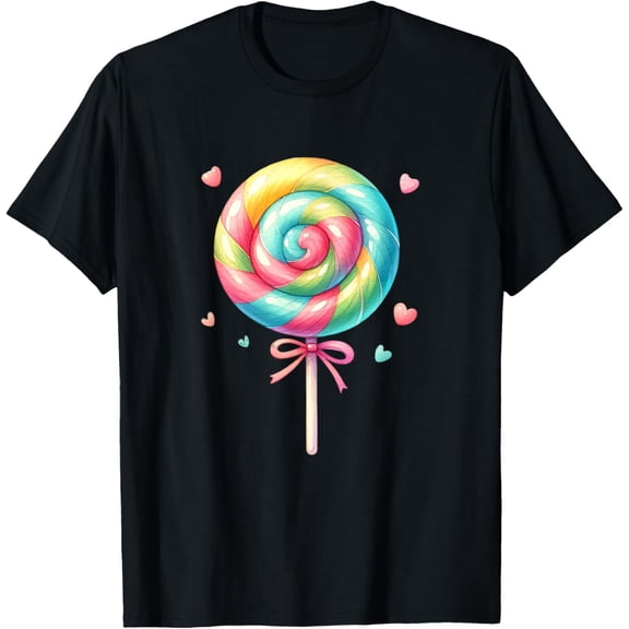 Lollipop Rainbow Candy for kid, girl, sweet Tees T-Shirt