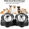 thumbnail image 1 of BOLLSLEY Stainless Steel Anti-skid Pet Dog Cat Feeding Bowl, Double Stainless Steel Pet Feeding Bowl for Cats Adjustable Angle, 1 of 5
