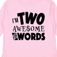 thumbnail image 4 of Inktastic I'm Two Awesome for Words 2nd birthday Boys or Girls Long Sleeve Toddler T-Shirt, 4 of 5