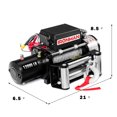 thumbnail image 2 of Costway 12000 lbs 12V Électrique Récupération Treuil Camion SUV Télécommande Sans Fil IP67, 2 of 10