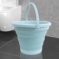 thumbnail image 1 of Cubo portátil para acampar al aire libre bañera redonda plegable de 5/10L para el hogar interior y exterior, 1 of 7