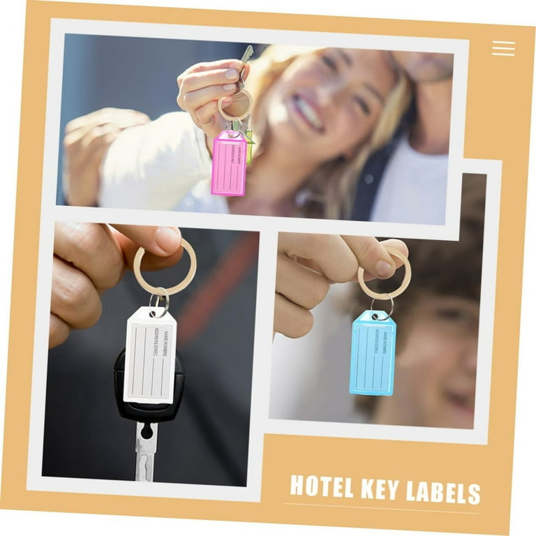 80 Pcs Classification Plate Travel Tags Keyrings for Car Keys Travel  Keychain Key Tag Rack Key Identifier Tags Key Chain Tag Key Classification  Tags Luggage Supply Key Accessory 