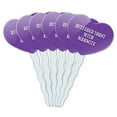 thumbnail image 1 of Buttered Toast with Marmite Heart Love Cupcake Picks Toppers - Set of 6, 1 of 1