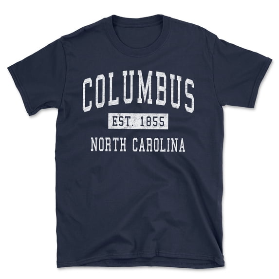 Columbus North Carolina Classic Established Men's Cotton T-Shirt