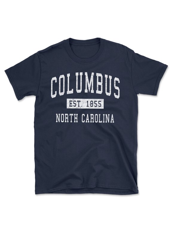 Columbus North Carolina Classic Established Men's Cotton T-Shirt