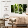 thumbnail image 5 of Elephant Stock Into The Jungle Wall Art - Horizontal Multi Panel Canvas - Living Room Wall Decor - Nature Multi Panel - Black And Green Decor - 84" x 54", 5 of 8