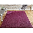 thumbnail image 6 of Solid Shag Collection Area Rug (5' 3" x 8' Rectangle, Eggplant Purple), 6 of 7