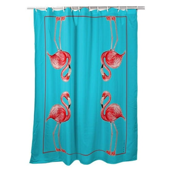 Betsy Drake SH084T Flamingos Shower Curtain