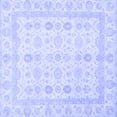 thumbnail image 1 of Ahgly Company Machine Washable Indoor Square Oriental Blue Traditional Area Rugs, 3' Square, 1 of 4