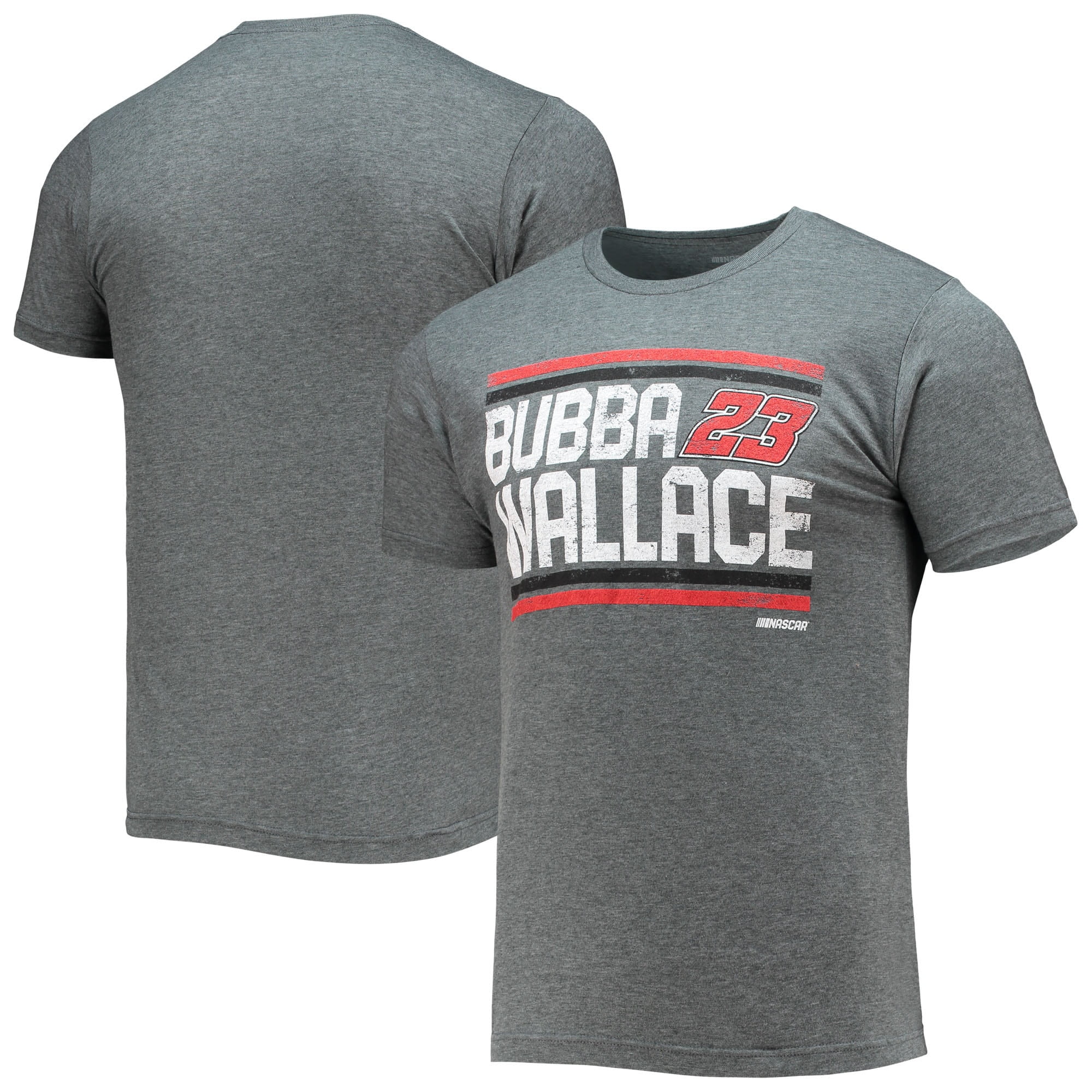 Men's Heathered Charcoal Bubba Wallace Restart T-Shirt - Walmart.com