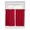 Dark Red, variant on Kitchen Curtains 54 Inches length, Pure Red Window Treatment Curtain Drapes, Simple Solid Color Decorative Window Curtains for Bedroom Cafe, 52"x54", 2 Panels