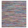thumbnail image 1 of Safavieh Tapis en Coton Tissé à la Main Carré 6 Pieds Gris, 1 of 1