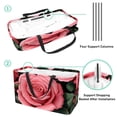 thumbnail image 4 of Rose Collapsible Bucket Tote Bag Shopping Basket Oxford Cloth Picnic Basket with Reusable, Foldable, and Large Capacity Features, 4 of 7