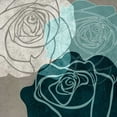 thumbnail image 2 of Emery, Kristin 26x26 Black Ornate Wood Framed with Double Matting Museum Art Print Titled - Rose IIA, 2 of 4