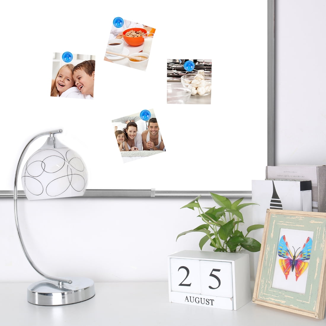 Uxcell Push Pin Refrigerator Whiteboards Thumbtacks Blue, 60