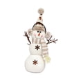 thumbnail image 1 of Muñeco de nieve navideño, decoración de mesa, adorno navideño coleccionable, suave, adorno navideño para fiesta, tienda, interior Sombrero puntiagudo, 1 of 8