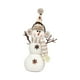 thumbnail image 1 of Muñeco de nieve navideño, decoración de mesa, bufanda de punto, gorro, decoración navideña decorativa, figura navideña para escritorio, tienda Sombrero puntiagudo, 1 of 8