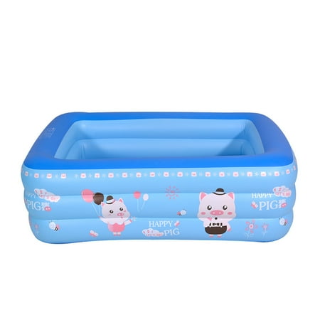 - Smart Novelty Large Blue Inflatable Pink Pig Kids Water Play Fun Swimming Pool For Child
