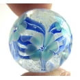 thumbnail image 4 of 22mm (7/8") Aster Hand Made Art Glass Marble Glow in The Dark, 4 of 7